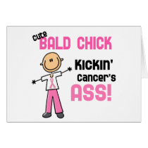 Cute Bald Chick Kicking Breast Cancer's Ass