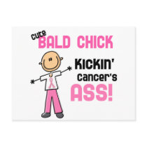 Cute Bald Chick Kicking Breast Cancer's Ass