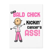 Cute Bald Chick Kicking Breast Cancer's Ass