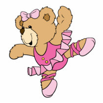 Cute Ballerina Bear Photo Sculptures