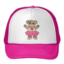Cute Ballerina Dancing Teddy Bear - Pink Trucker Hat