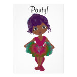 Cute Ballerina Party Invitation