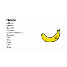 Cute banana business card