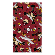 Cute Bandana Pirate Bookmark Business Card Templates