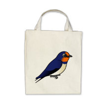 Cute Barn Swallow Canvas Bags
