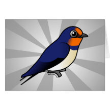 Cute Barn Swallow Card