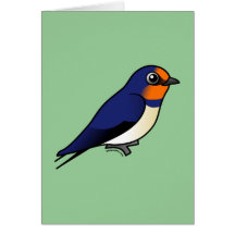 Cute Barn Swallow Greeting Card