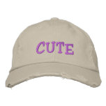 CUTE Basebal Cap Distressed Embroidered Baseball Caps