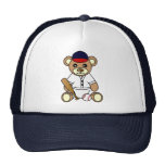 Cute Baseball Boy Teddy Bear Hat