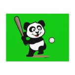 Cute Baseball Panda postcards