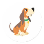 Cute Basset Hound,Png stickers