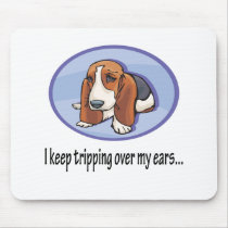 Cute Bassett Hound Pup mousepads