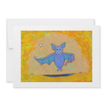 Cute bat art for folks who love bats fun colourful