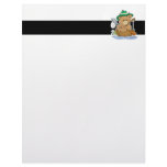 Cute Bear Fishing in Boat Customized Letterhead