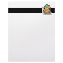Cute Bear Fishing in Boat Customized Letterhead