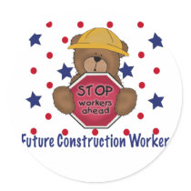 Cute Bear Future Construction Worker