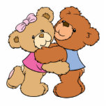 Cute Bear Hug Bears photo sculptures