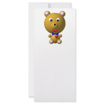 Cute bear with bowtie and heart!