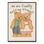 Cute Bears Wedding Announcement Card