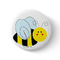 Cute Bee Button