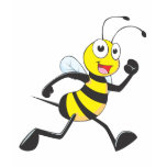 Cute Bee Cartoon Running Jogging Walking Shirt