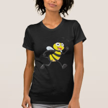 Cute Bee Cartoon Running Jogging Walking Shirt