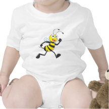 Cute Bee Cartoon Running Jogging Walking Shirt