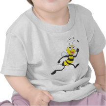 Cute Bee Cartoon Running Jogging Walking Shirt