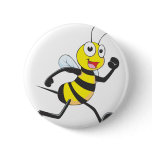 Cute Bee Cartoon Running Jogging Walking Shirt Button