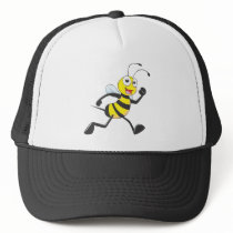 Cute Bee Cartoon Running Jogging Walking Shirt Hat
