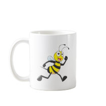 Cute Bee Cartoon Running Jogging Walking Shirt Mug