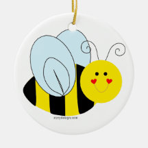 Cute Bee Christmas Ornaments