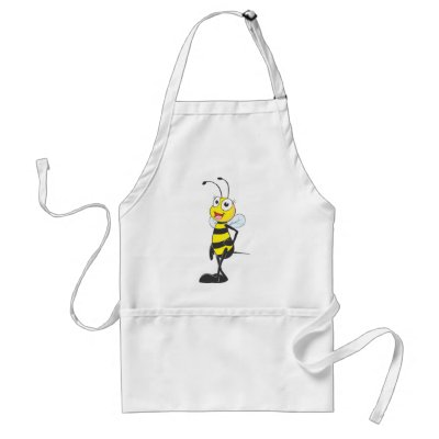 Cute Bee Model Sexy Beautiful Pose Aprons by graphicdesigner