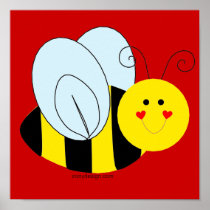 Cute Bee Print