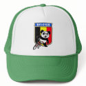 Cute Belgium Cycling Panda hats