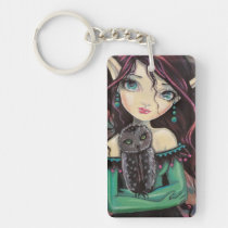 Cute Big-Eye Gothic Fairy and Owl key chains