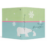 Cute Binder with Polar Bears - Customizable