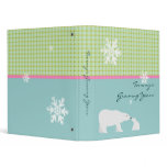 Cute Binder with Polar Bears - Customizable