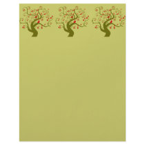 Cute Bird Swirl Tree Gifts and Invitations