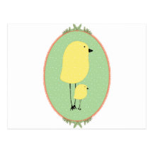 cute birdies postcard