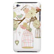 cute birds iPod Case-Mate cases