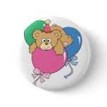 Cute Birthday Balloon Bear Pin