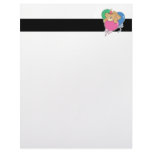 Cute Birthday Balloon Bear Personalized Letterhead