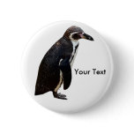 Cute Black and White Humboldt Penguin Name Tag