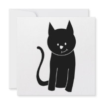 Cute Black Cat Custom Announcement