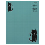 Cute Black Cat Customized Letterhead