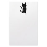Cute Black Cat Customized Stationery