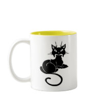 Cute Black Kitty Mug