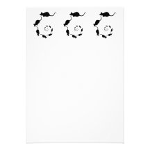 Cute Black Mouse Design. Spiral of Mice. Announcements