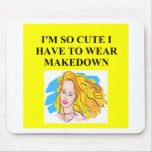 cute blonde blonde joke mousepads